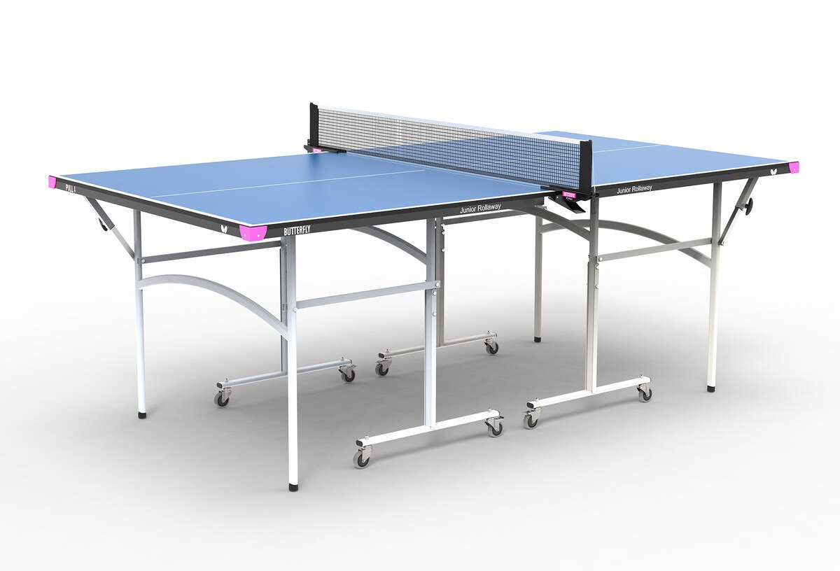 Butterfly Junior Rollaway Table: Long Shot of the Blue Table